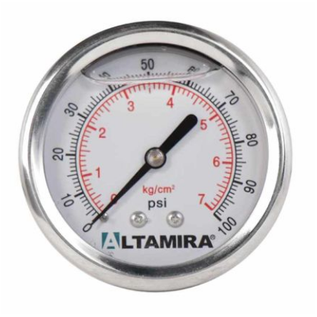MAN0-100G, Manómetro marca Altamira, VDE, &ITEM-010877