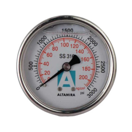MAN0-3000SSGBM, MANÓMETRO CON GLICERINA, VDE, &ITEM-010864