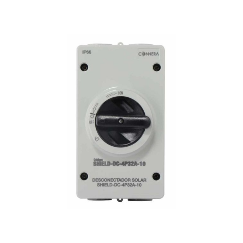 SHIELD-DC-4P32A-10, DESCONECTADOR DE CORRIENTE DIRECTA, CONNERA, VDE, &ITEM-009993