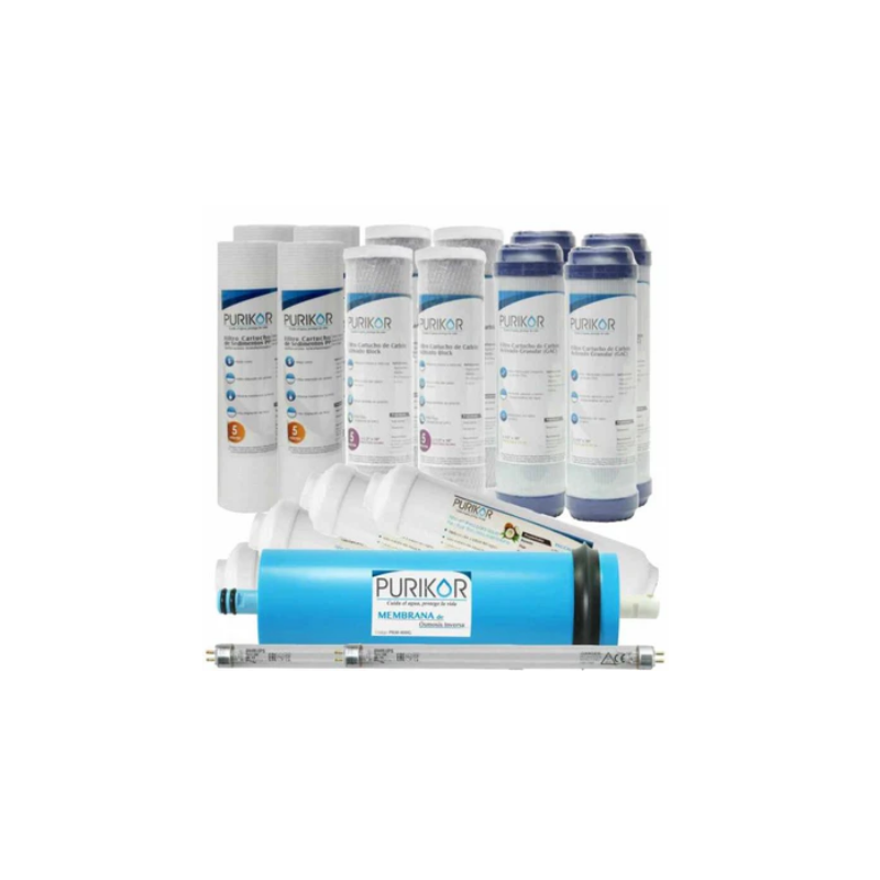 KIT24-RO100UV, KIT DE MANTENIMIENTO DE 24 MESES PURIKOR, VDE, &ITEM-011283