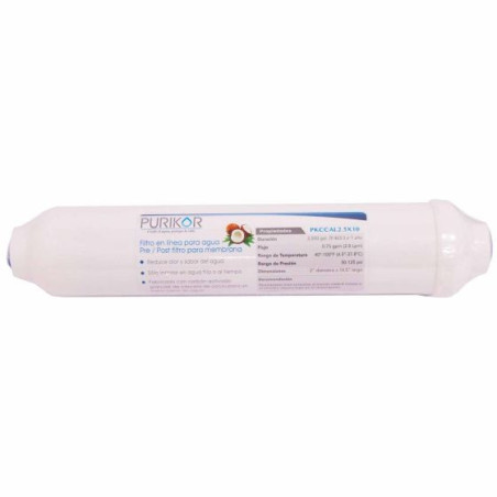 PKCCAL2.5X10, Filtros cartucho de carbón activado, VDE, &ITEM-016046